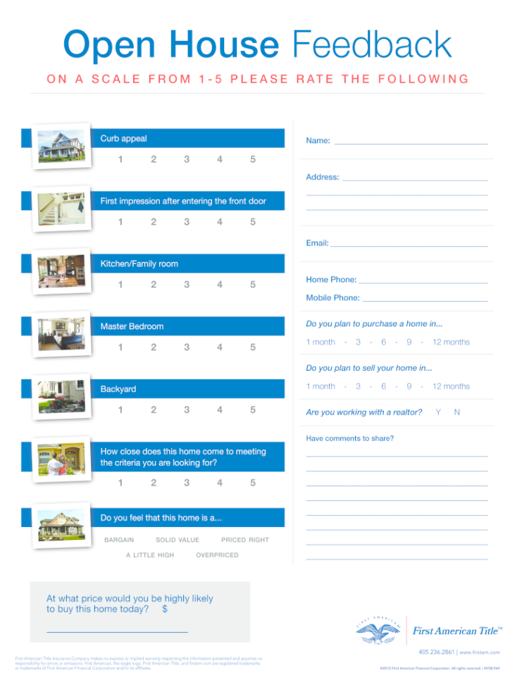 openhouse home insurance reviews Niche Utama Home Printable Open House Feedback Form - Fill Online, Printable